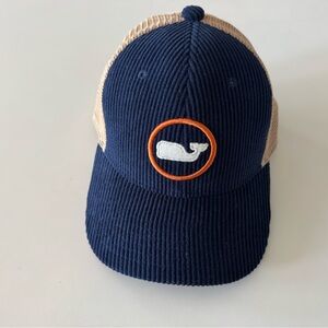 Vineyard Vines Navy and Tan Hat